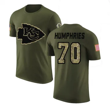Olive Youth D.J. Humphries Kansas City Chiefs Salute to Service T-Shirt