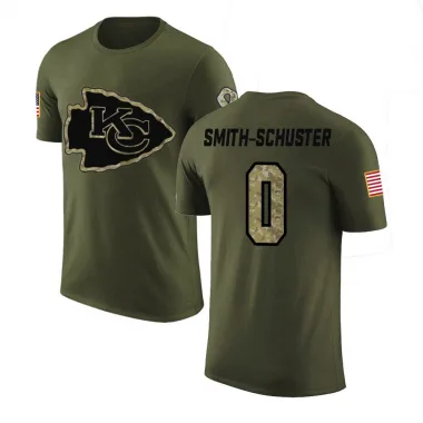 Olive Youth JuJu Smith-Schuster Kansas City Chiefs Salute to Service T-Shirt