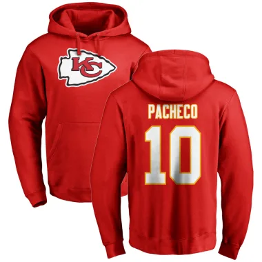 Red Youth Isiah Pacheco Kansas City Chiefs Pro Line Logo Pullover Hoodie